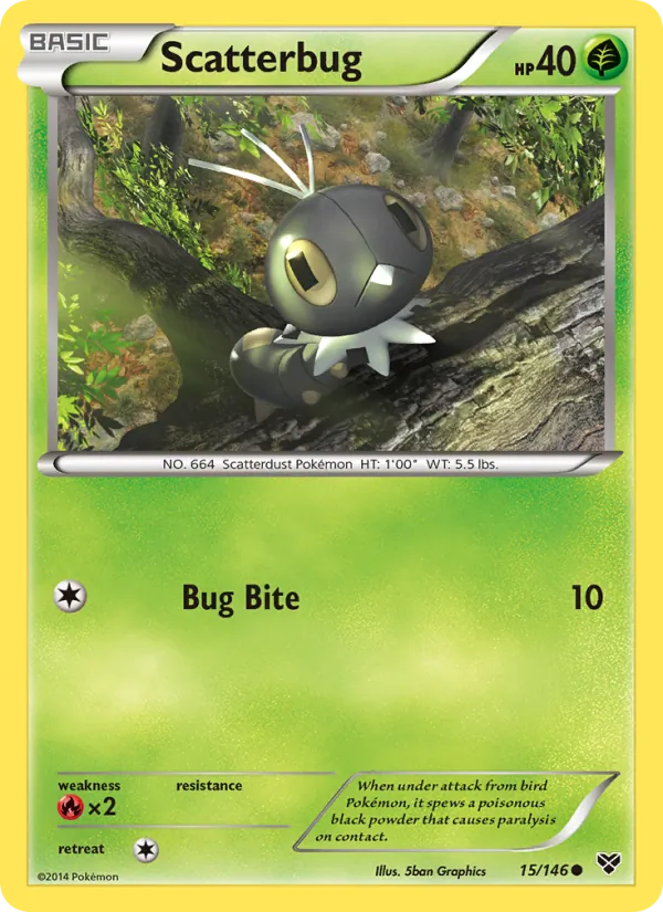 Kartu Scatterbug dari XY, nomor 15/146