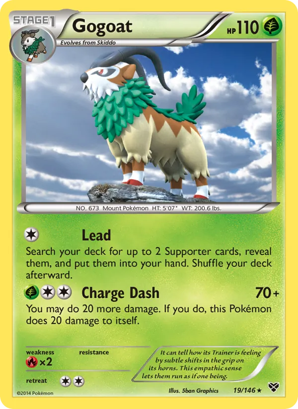 Kartu Gogoat dari XY, nomor 19/146