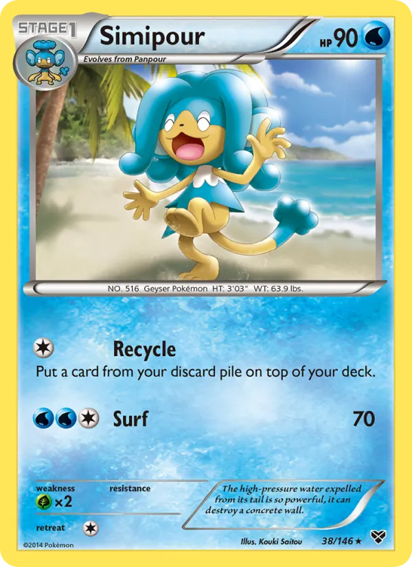 Kaart Simipour uit XY, nummer 38/146