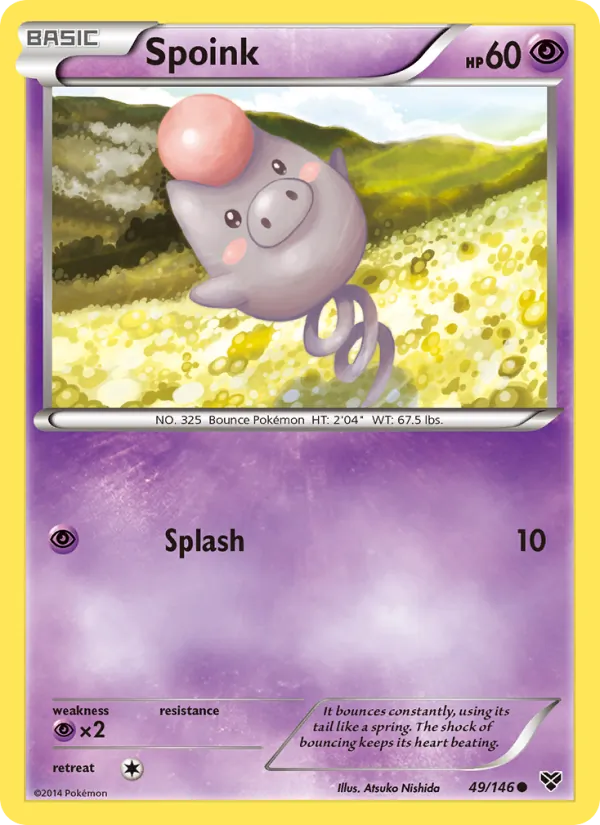 Kaart Spoink uit XY, nummer 49/146