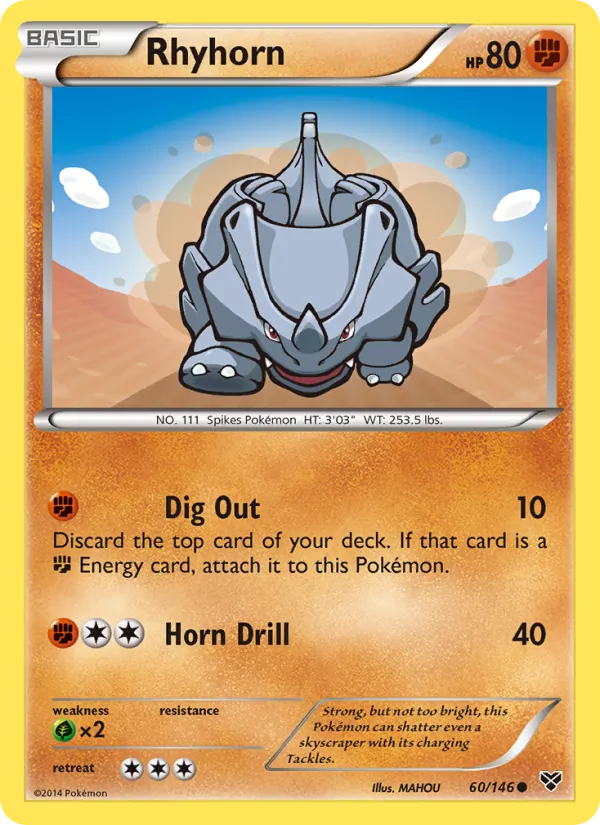 Kaart Rhyhorn uit XY, nummer 60/146
