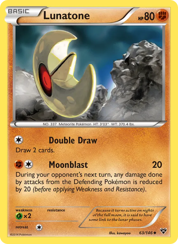 Kaart Lunatone uit XY, nummer 63/146