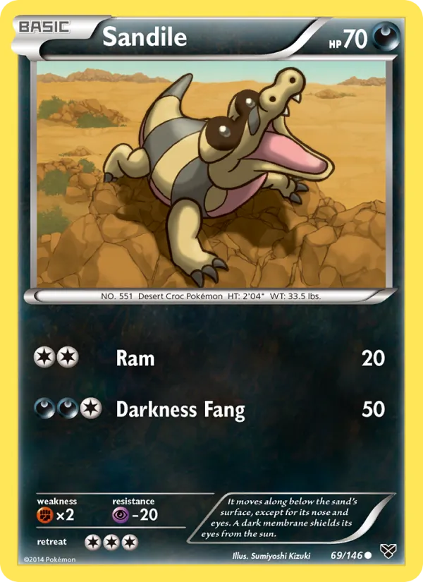 Kaart Sandile uit XY, nummer 69/146