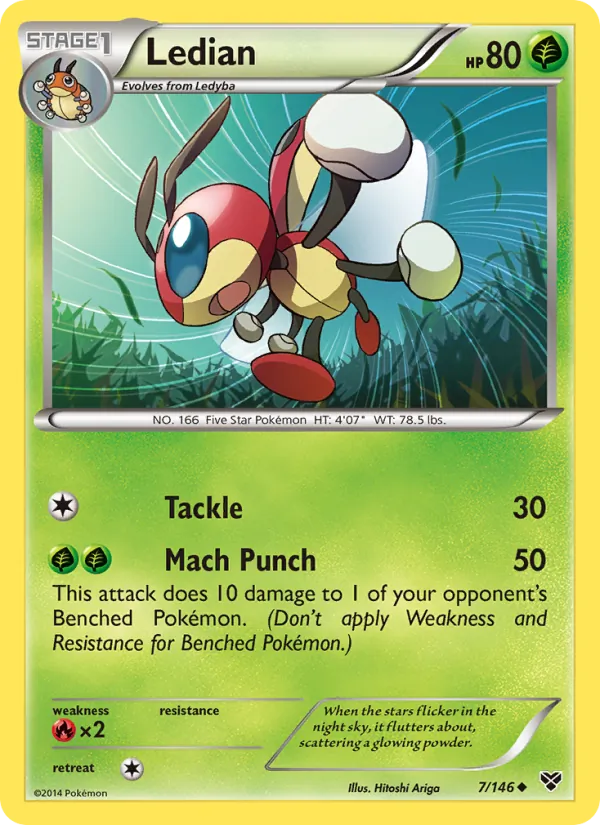 Kaart Ledian uit XY, nummer 7/146