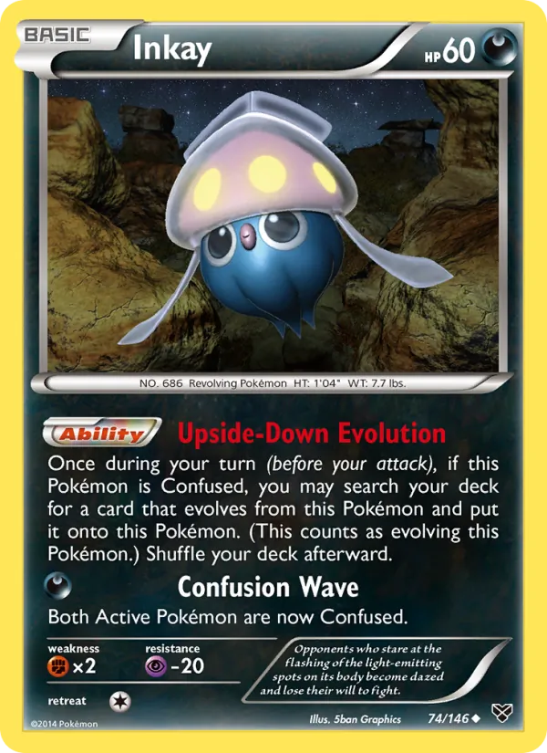 Kaart Inkay uit XY, nummer 74/146