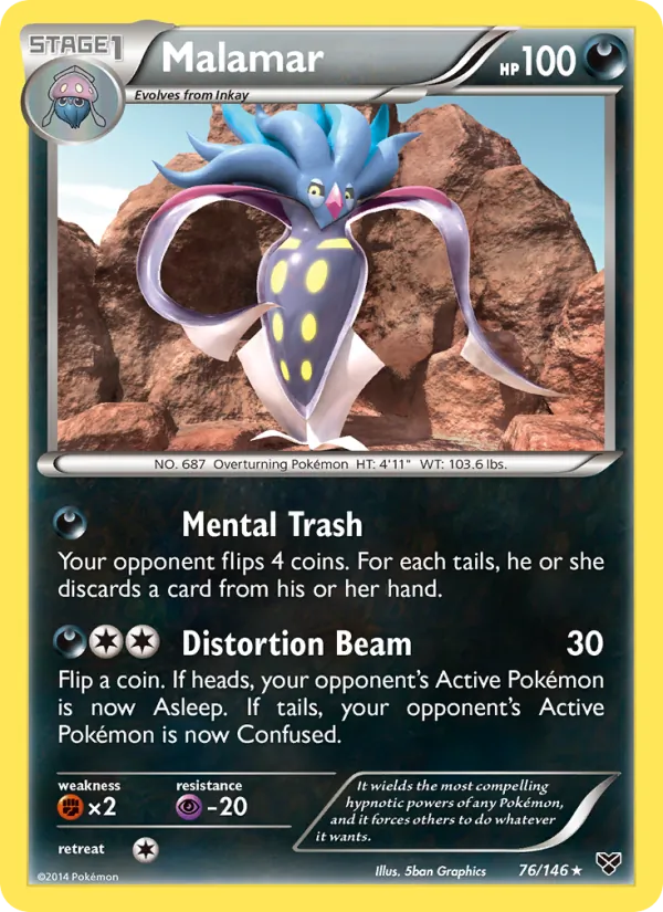 Kartu Malamar dari XY, nomor 76/146