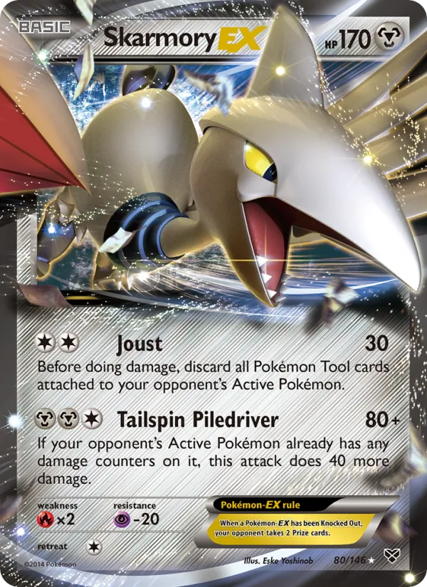 Kaart Skarmory EX uit XY, nummer 80/146