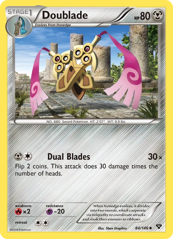 Kartu Doublade dari XY, nomor 84/146