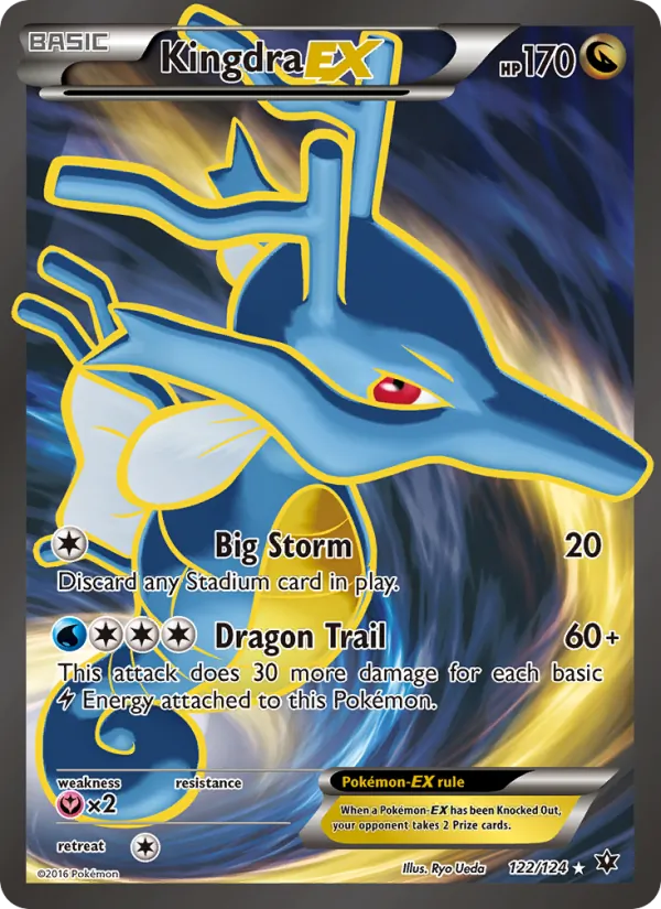Kingdra EX card from Fates Collide, number 122/124