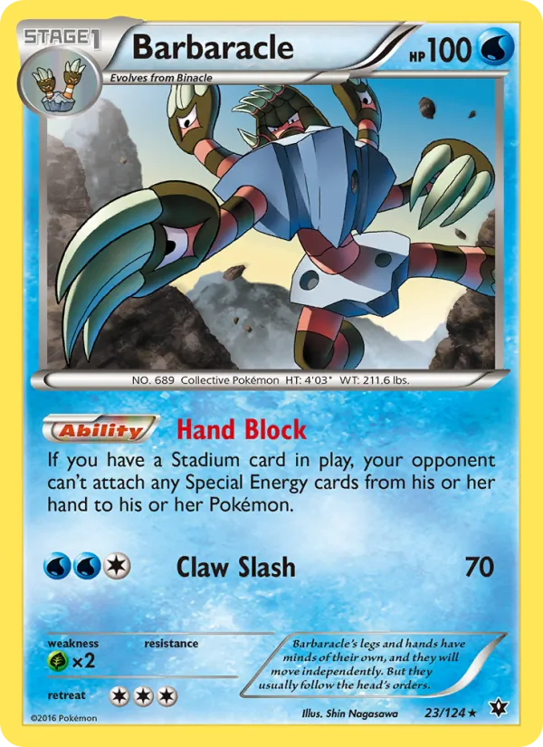 Barbaracle card from Fates Collide, number 23/124