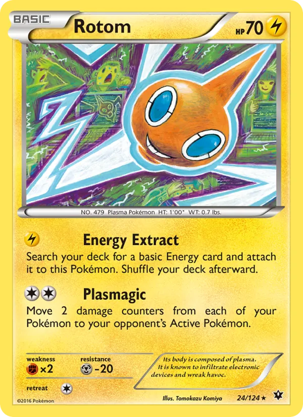 Rotom card from Fates Collide, number 24/124