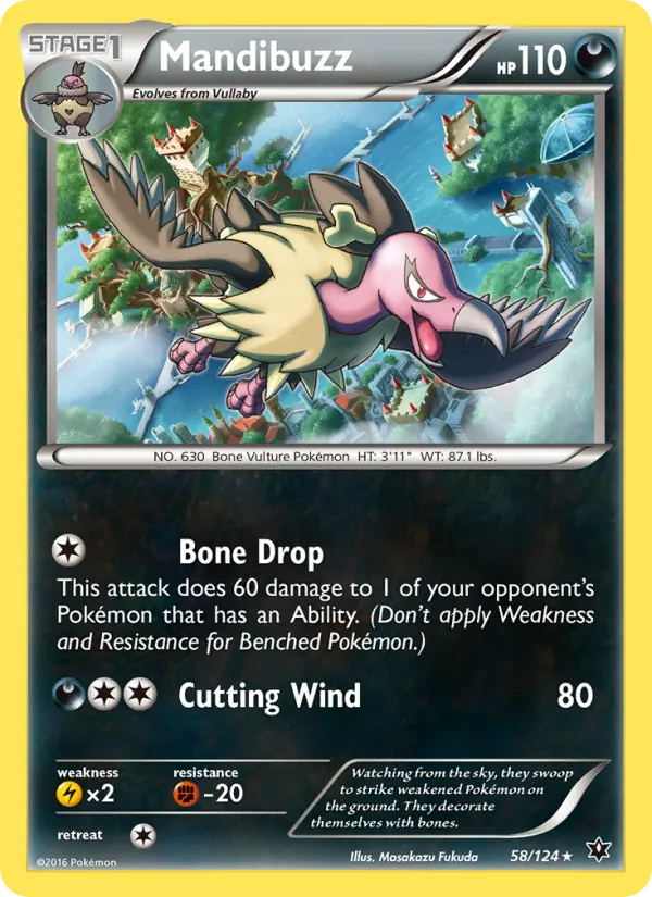 Mandibuzz card from Fates Collide, number 58/124