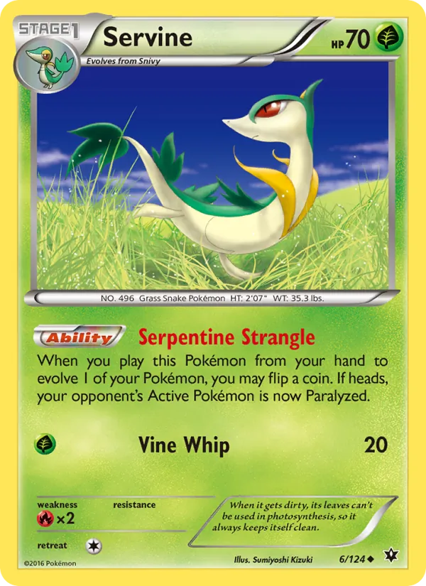 Servine card from Fates Collide, number 6/124