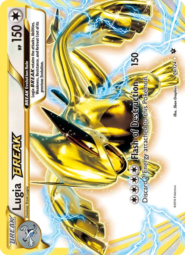 Lugia BREAK card from Fates Collide, number 79/124