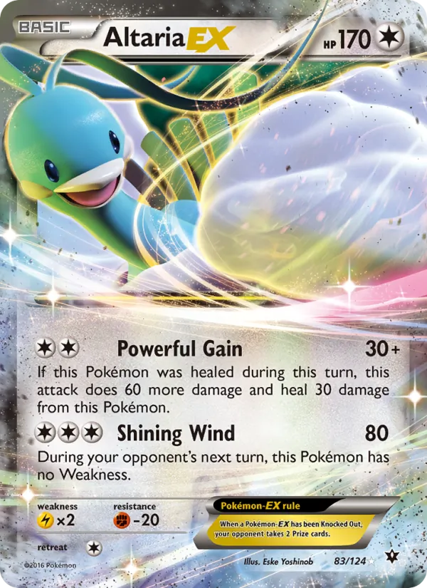 Altaria EX card from Fates Collide, number 83/124