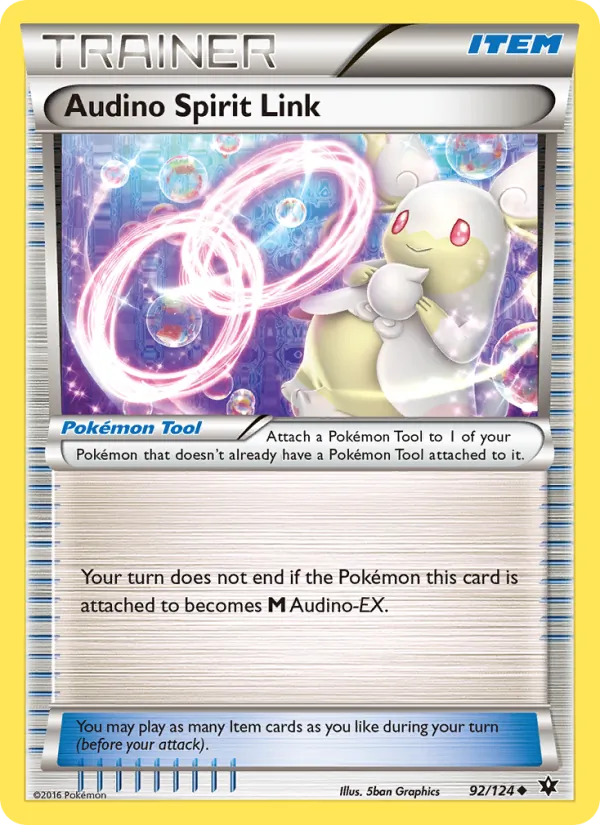 Audino Spirit Link card from Fates Collide, number 92/124