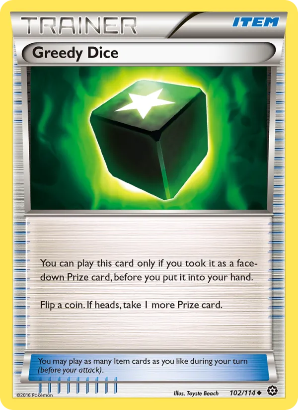 Greedy Dice card from Steam Siege, number 102/114