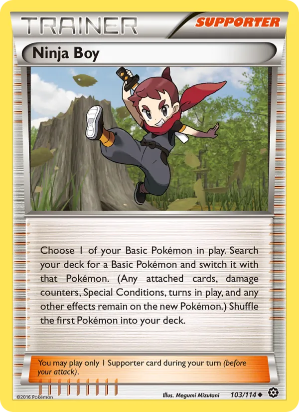 Ninja Boy card from Steam Siege, number 103/114