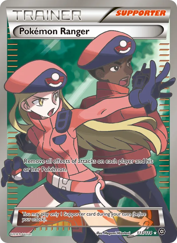 Pokémon Ranger card from Steam Siege, number 113/114