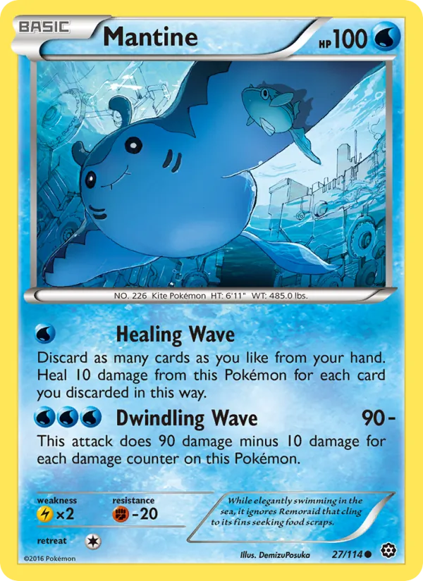 Mantine card from Steam Siege, number 27/114