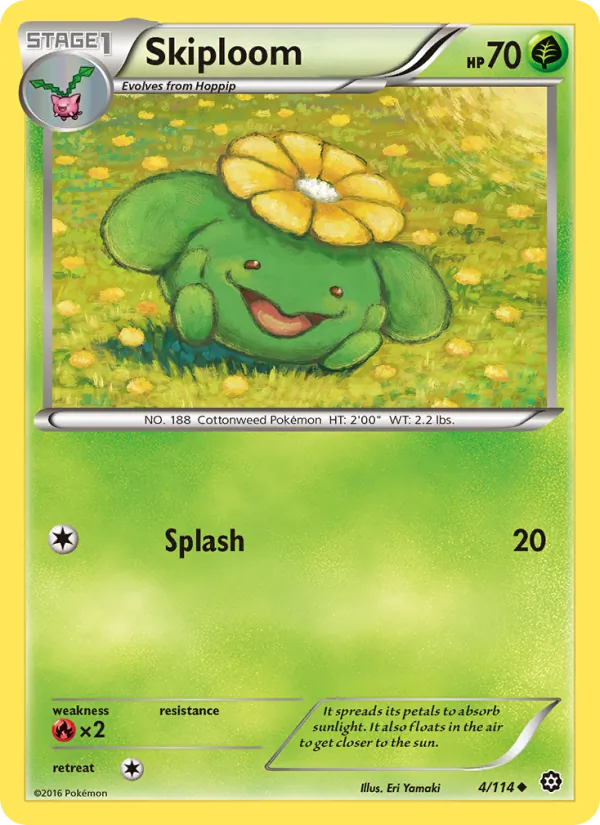 Skiploom card from Steam Siege, number 4/114