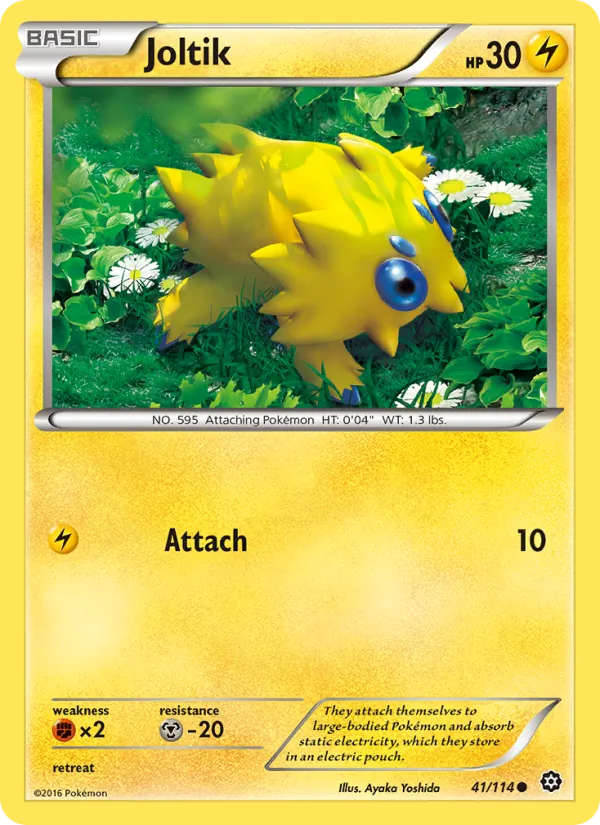 Joltik card from Steam Siege, number 41/114