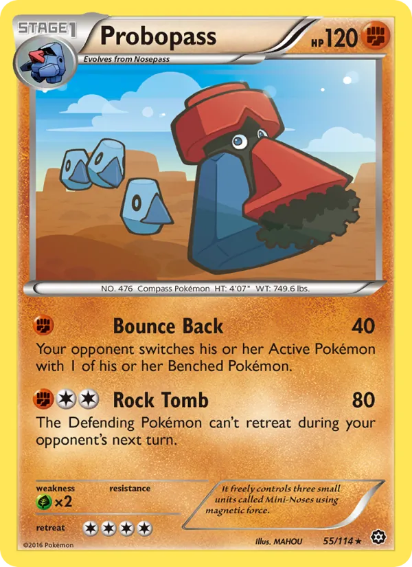 Probopass card from Steam Siege, number 55/114