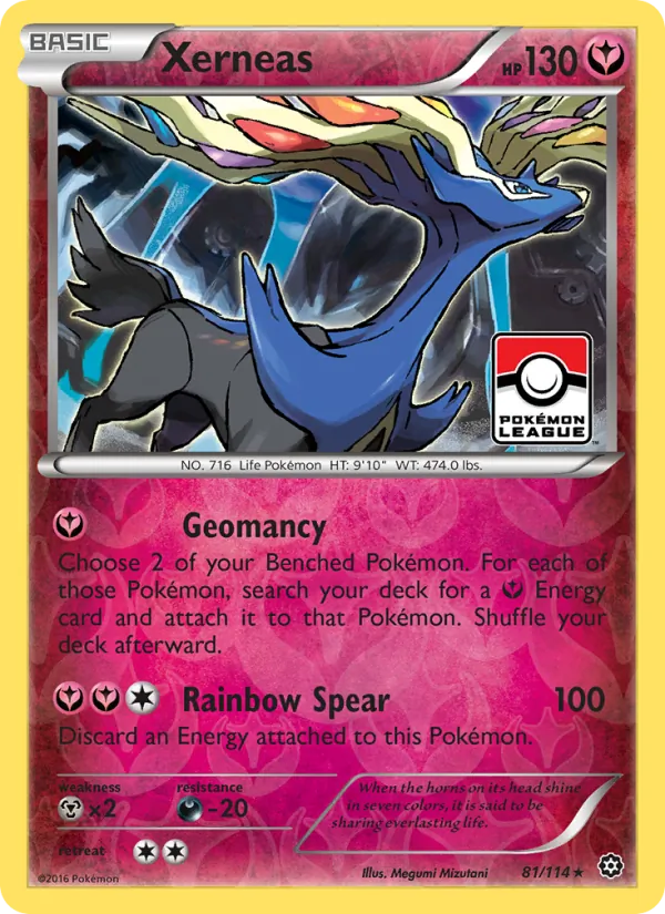 Xerneas card from Steam Siege, number 81/114