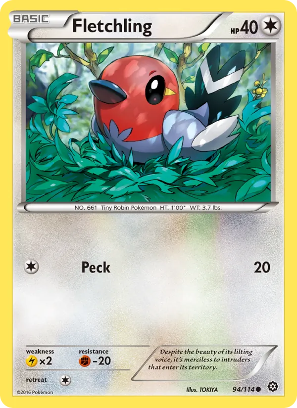 Fletchling card from Steam Siege, number 94/114