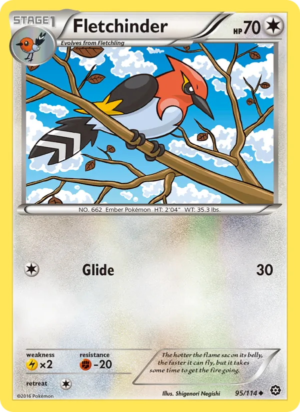 Fletchinder card from Steam Siege, number 95/114