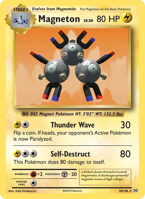 Magneton card from Evolutions, number 38/108