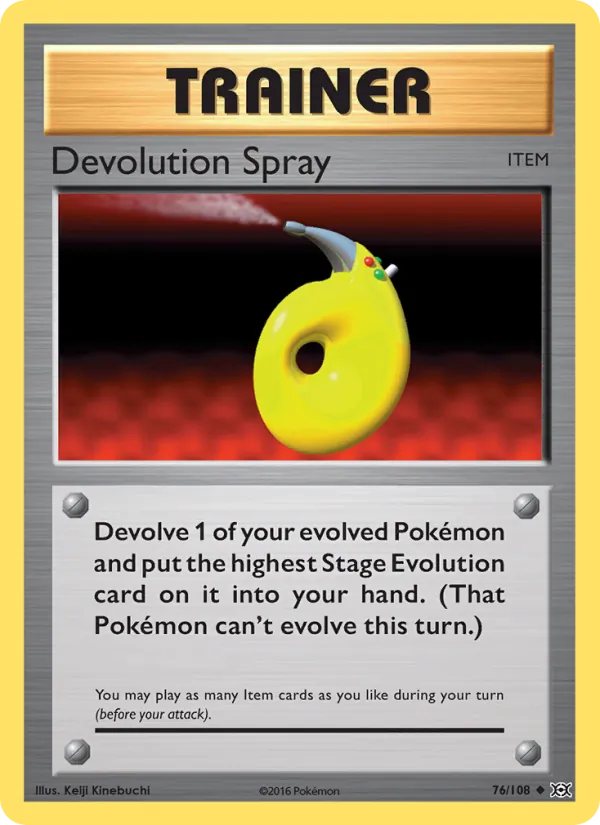 Devolution Spray card from Evolutions, number 76/108