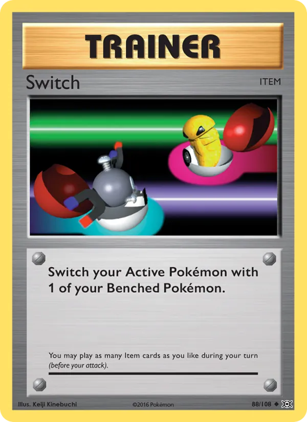 Switch card from Evolutions, number 88/108