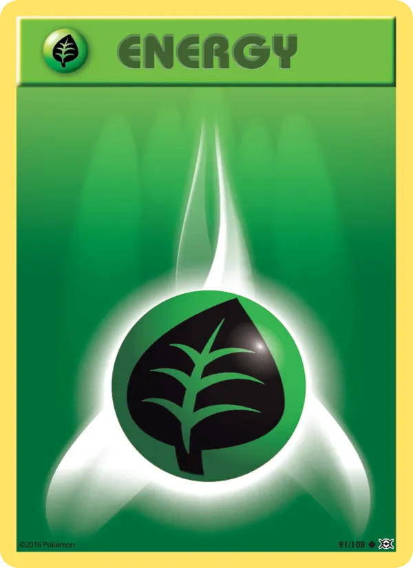 Grass Energy card from Evolutions, number 91/108