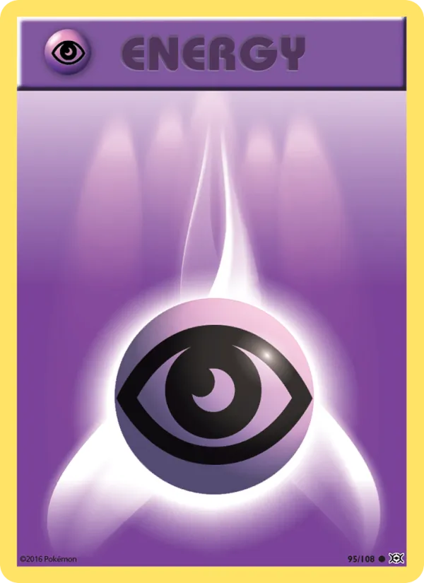 Psychic Energy card from Evolutions, number 95/108