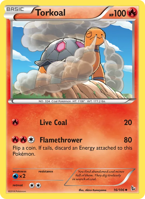 Kartu Torkoal dari Flashfire, nomor 16/106