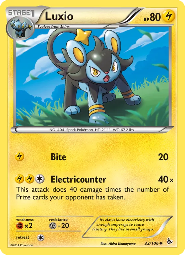 Kartu Luxio dari Flashfire, nomor 33/106