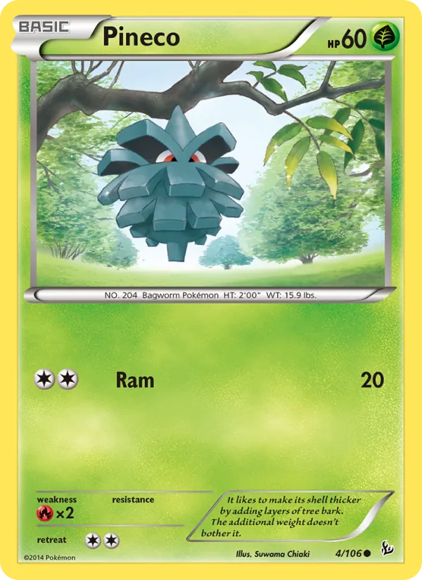 Kaart Pineco uit Flashfire, nummer 4/106