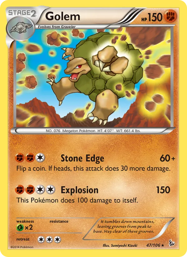 Kaart Golem uit Flashfire, nummer 47/106
