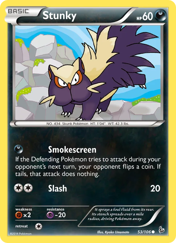 Kaart Stunky uit Flashfire, nummer 53/106