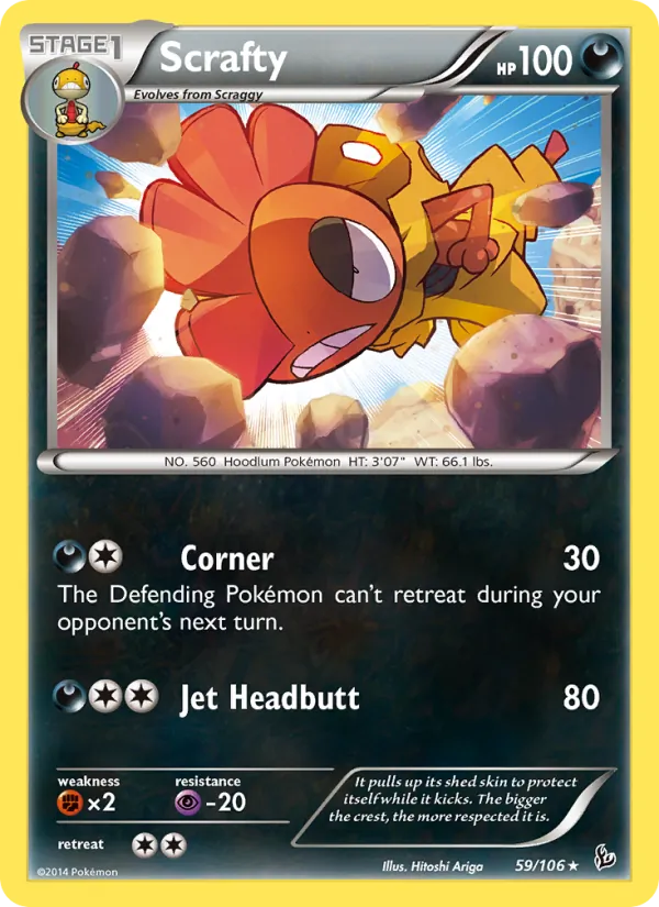 Kaart Scrafty uit Flashfire, nummer 59/106