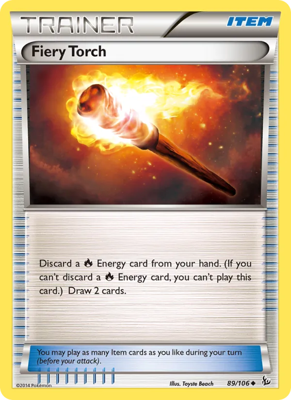 Kaart Fiery Torch uit Flashfire, nummer 89/106