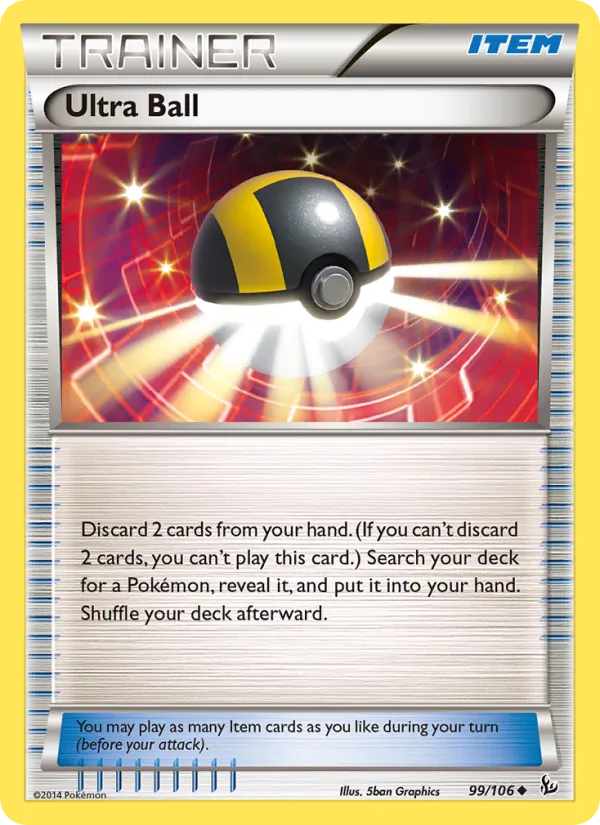Kartu Ultra Ball dari Flashfire, nomor 99/106