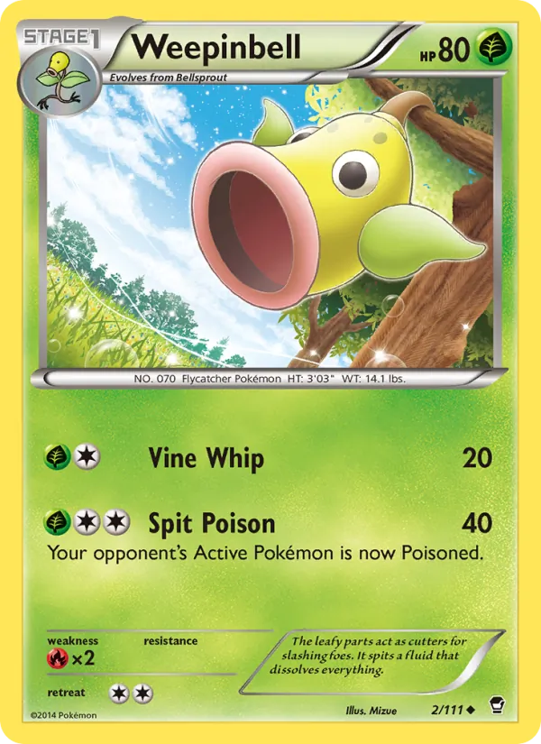 Kartu Weepinbell dari Furious Fists, nomor 2/111