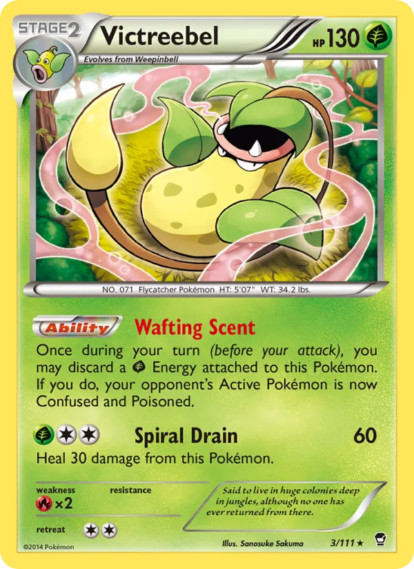 Kaart Victreebel uit Furious Fists, nummer 3/111