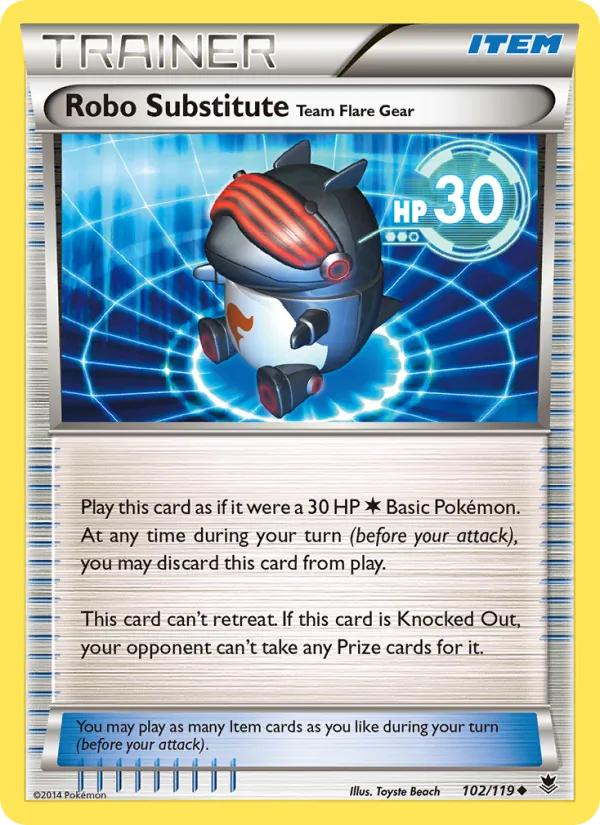 Kaart Robo Substitute Team Flare Gear uit Phantom Forces, nummer 102/119