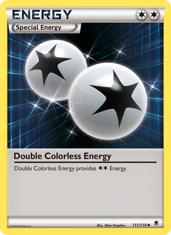 Kaart Double Colorless Energy uit Phantom Forces, nummer 111/119