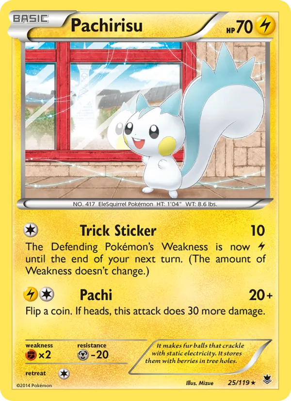 Kartu Pachirisu dari Phantom Forces, nomor 25/119