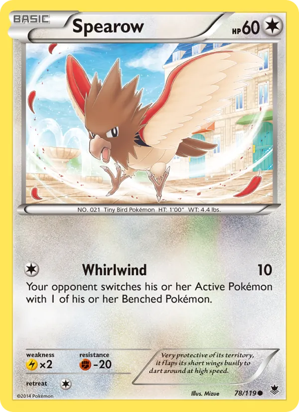 Kartu Spearow dari Phantom Forces, nomor 78/119