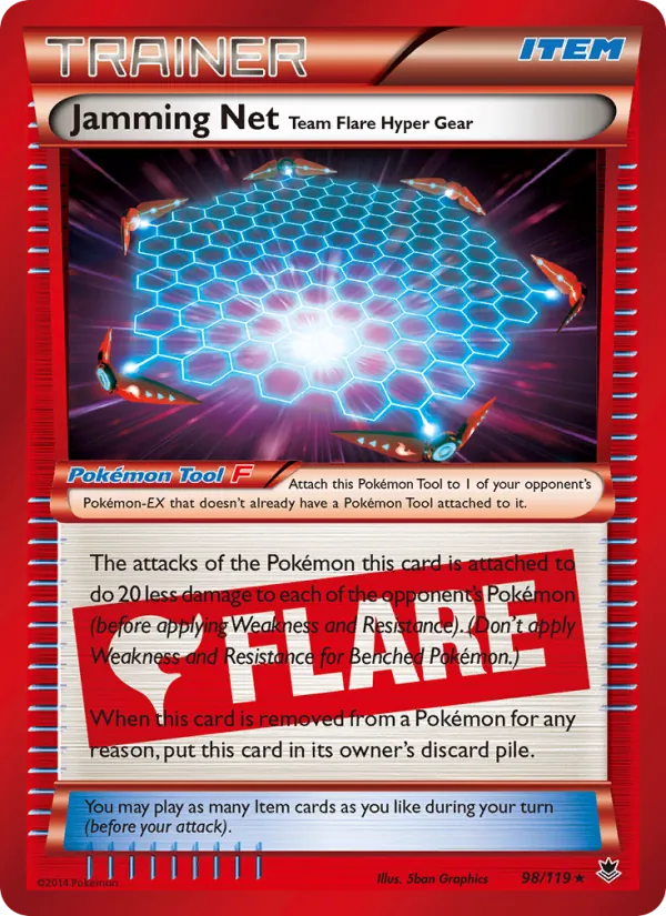 Kartu Jamming Net Team Flare Hyper Gear dari Phantom Forces, nomor 98/119